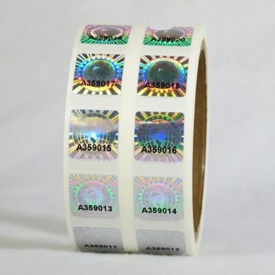 стикеры Hologram безопасностью 3D 2 * 3cm 2D двигая скрежеща