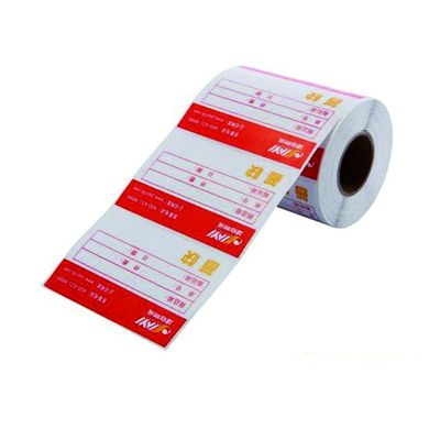 штрихкод 85x11mm сильно слипчивый печатая изготовленные на заказ грузя ярлыки