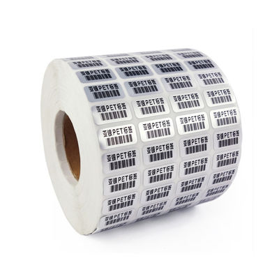 Ярлыки штрихкода в Rolls, погодостойкие ярлыки BOPP УЛЬТРАФИОЛЕТОВЫЕ печатая изготовленные на заказ кода QR