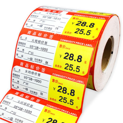 Flexographic бирки полки ярлыка полки супермаркета CMYK для гастрономов